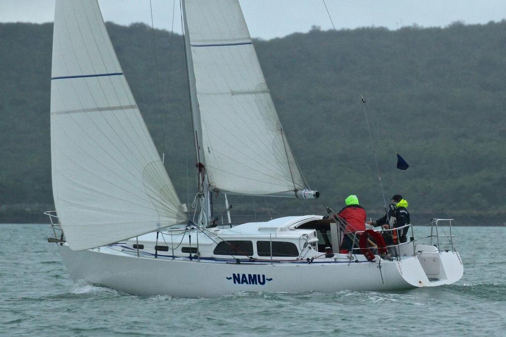 Namu - Safety at Sea, SSANZ Two Handed Triple Series, July 12, 2014 © Richard Gladwell www.photosport.co.nz
